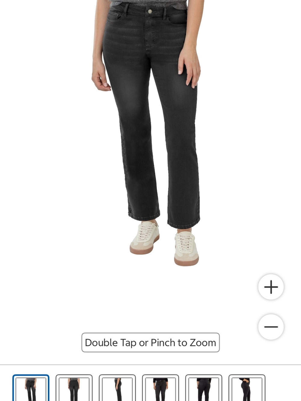 Well Worn Black Straight Leg Jeans